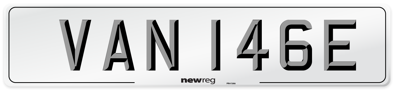 VAN 146E Number Plate from New Reg